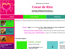 Tablet Screenshot of coeurderire.com